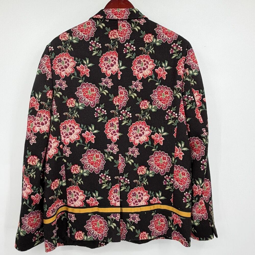 ASOS DESIGN slim suit in floral embroidery with taping Sz 42 - Picture 7 of 12